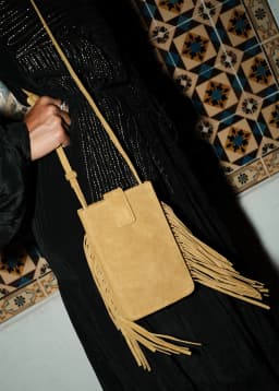 Mini Suede Bag - MUSTARD