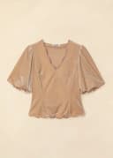 NORA VELOUR TOP - OFFWHITE