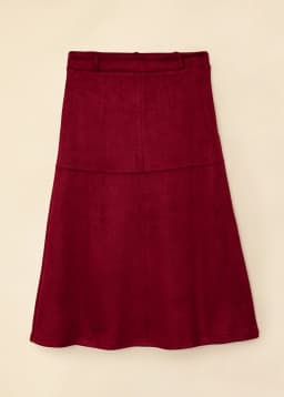 ALINA SKIRT - DEEP RED