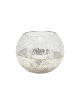 CRACKLE T-LIGHT L - Silver