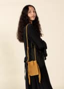 Mini Suede Bag - MUSTARD