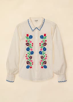 HILMA BLOUSE - DARK BLUE