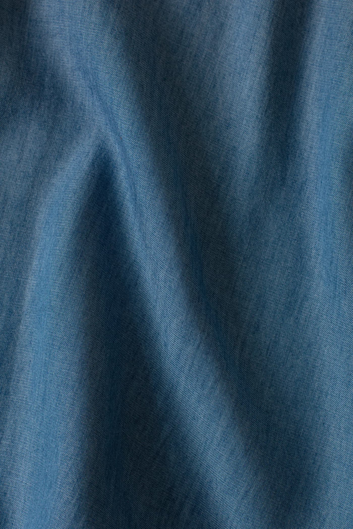 KIENNA Tencelbyxor med broderade detaljer - Blå 3 - Indiska