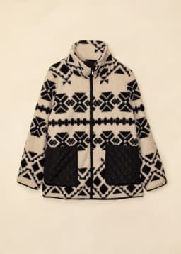 PEG JACQUARD JACKET  - OFFWHITE