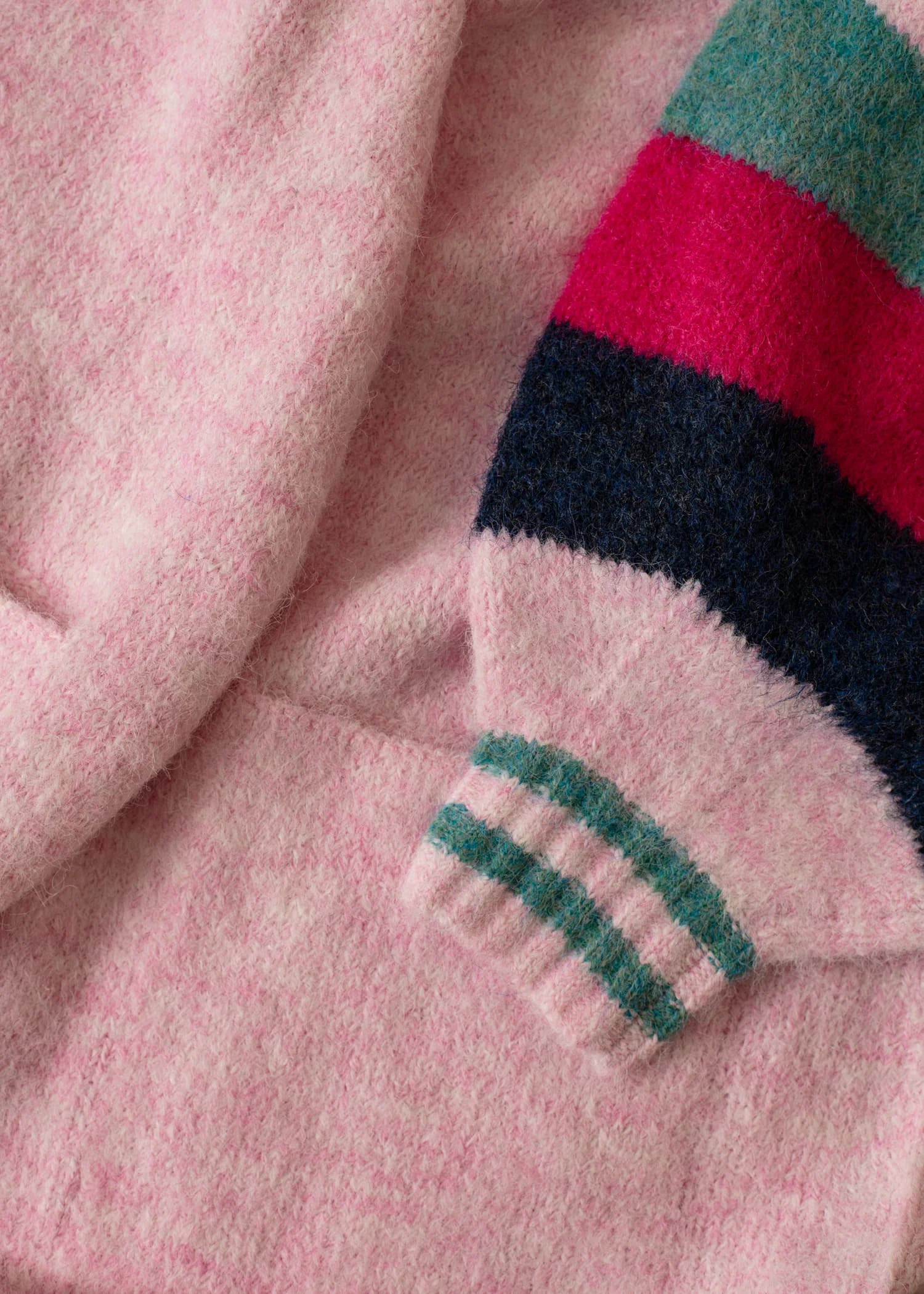 VANNI Mönstrad lång cardigan - Rosa 2 - Indiska