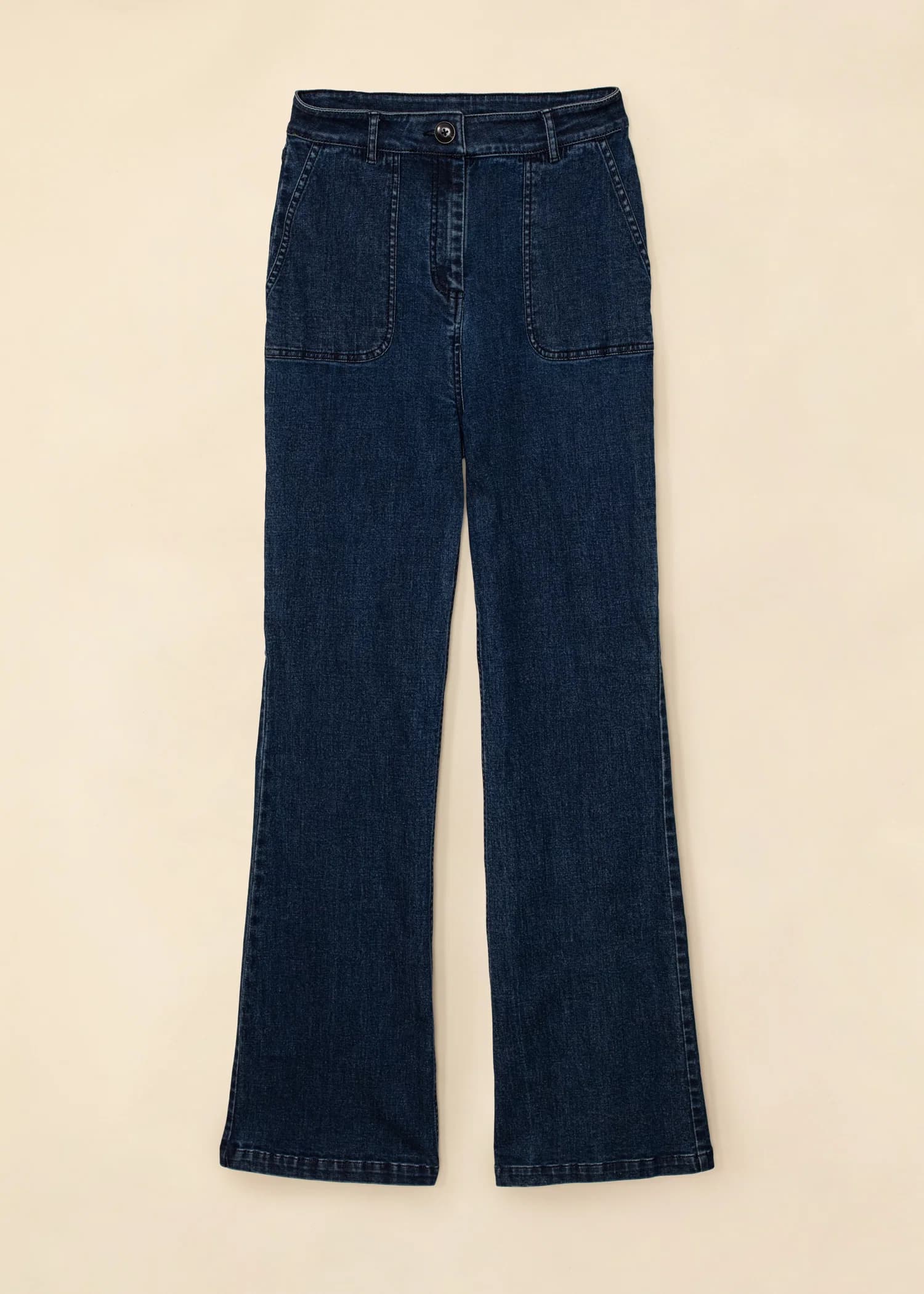 CILLA Jeans med vida ben - Blå 1 - Indiska