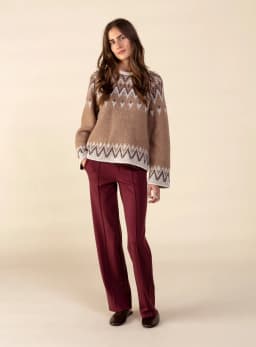 JONE PANT - BURGUNDY