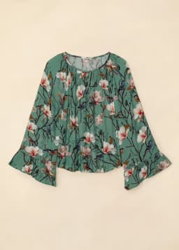 DOLLIE LS BLOUSE - GREEN