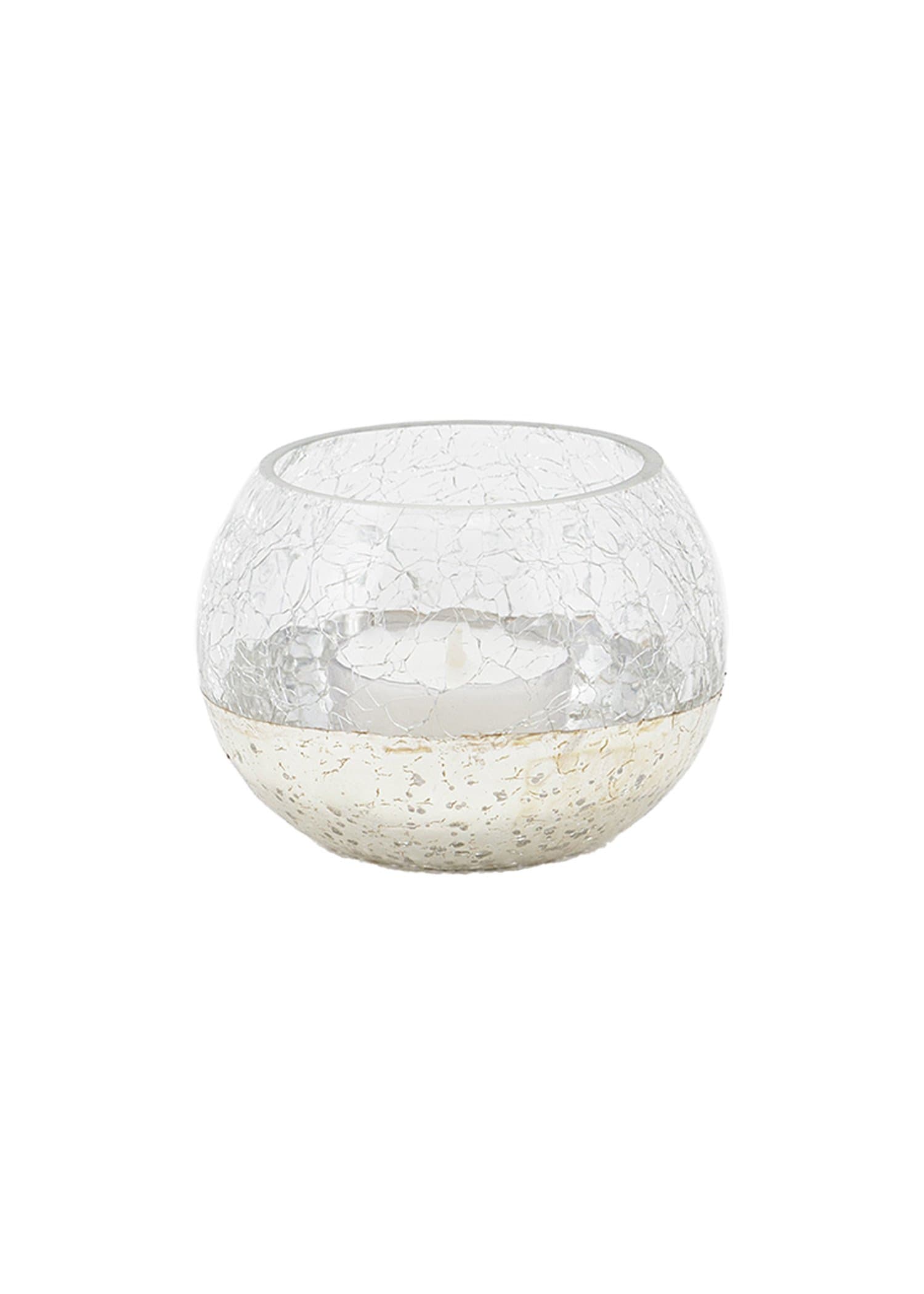 CRACKLE T-LIGHT S - Silver