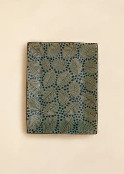 KILIIM FOLIAGE TRAY - GREEN
