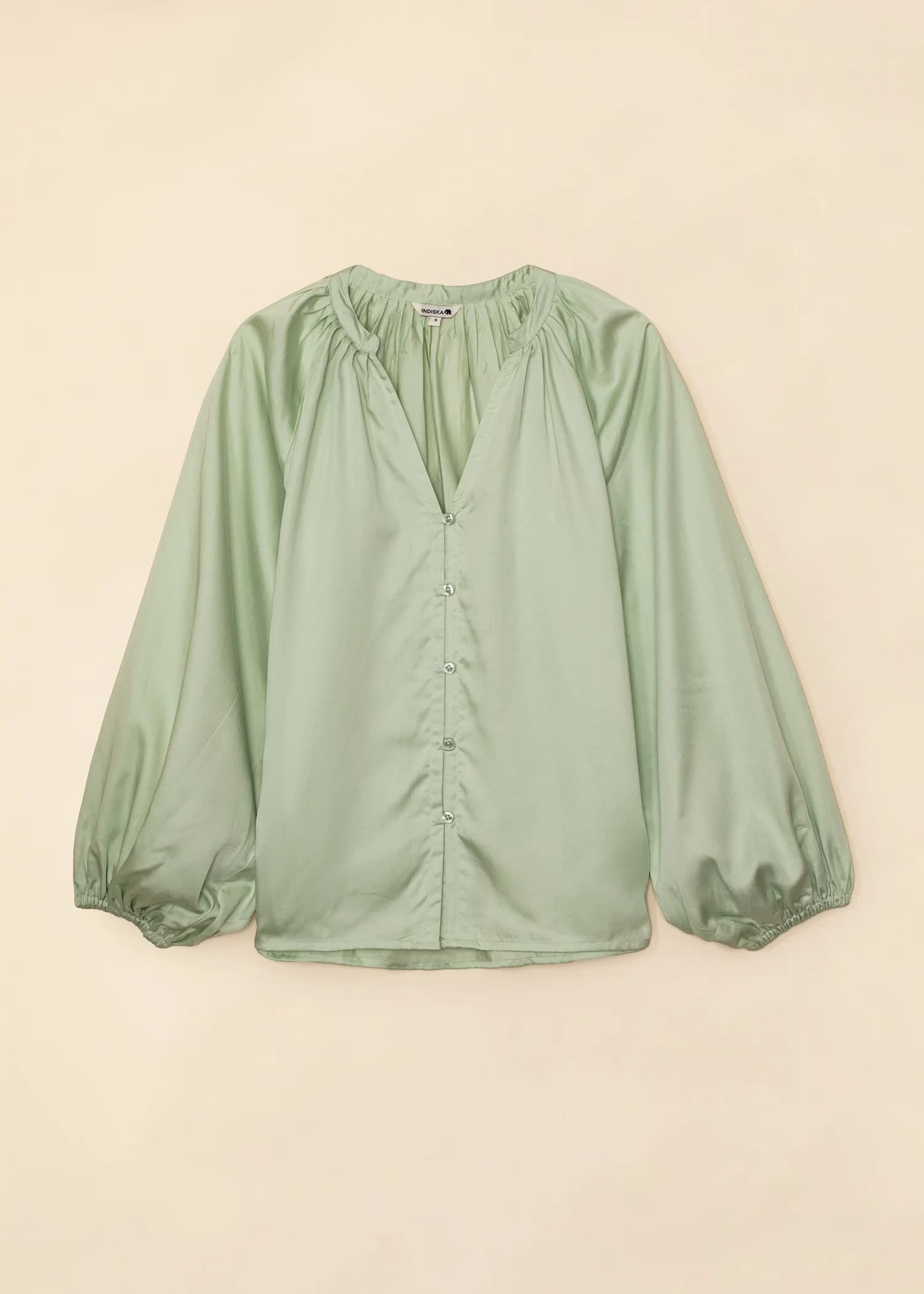 Willow Pyjamasskjorta i modal (TENCEL™) - Grön 5 - Indiska