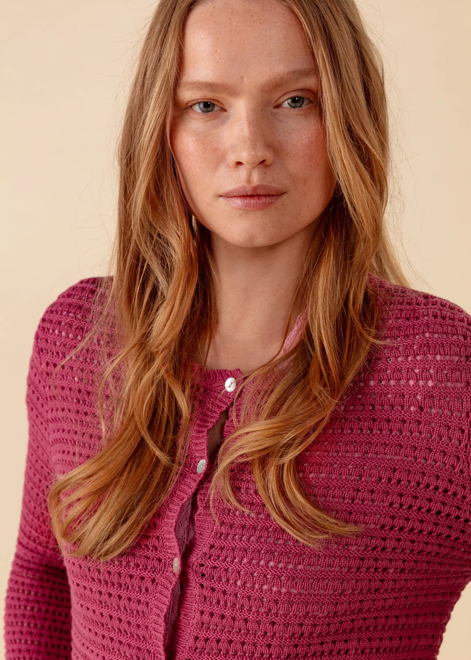 TOVE Blonde cardigan - Rosa 1 - Indiska