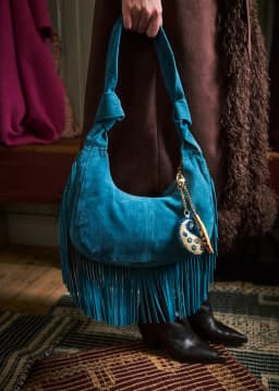 Fiona Suede Bag - TEAL