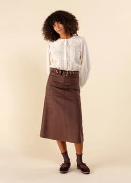 ALINA SKIRT - CHOCOLATE