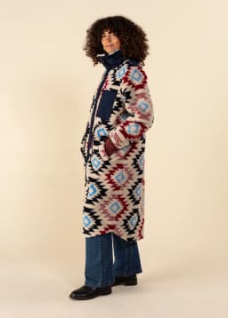 HAILEY JACQUARD COAT - MULTI