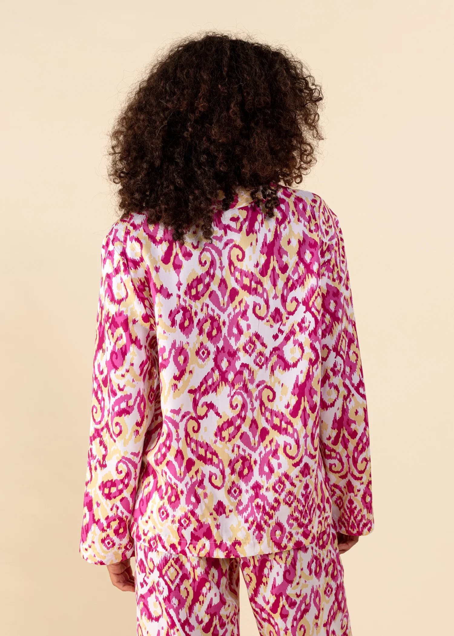 Hazel Pyjamasskjorta i Modal (TENCEL™) - Rosa 5 - Indiska