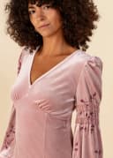 LIORA VELOUR TOP - PINK