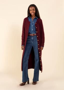 HEART DRESS - BURGUNDY