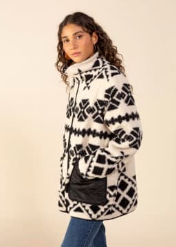 PEG JACQUARD JACKET  - OFFWHITE