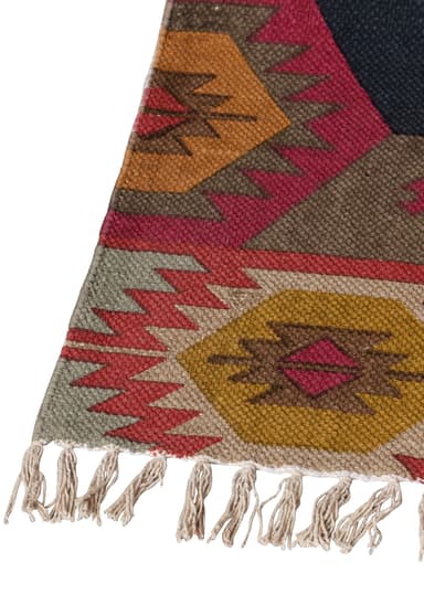 NAVAJO Monivärinen puuvillamatto, 140 x 200 cm - Multi 5 - Indiska