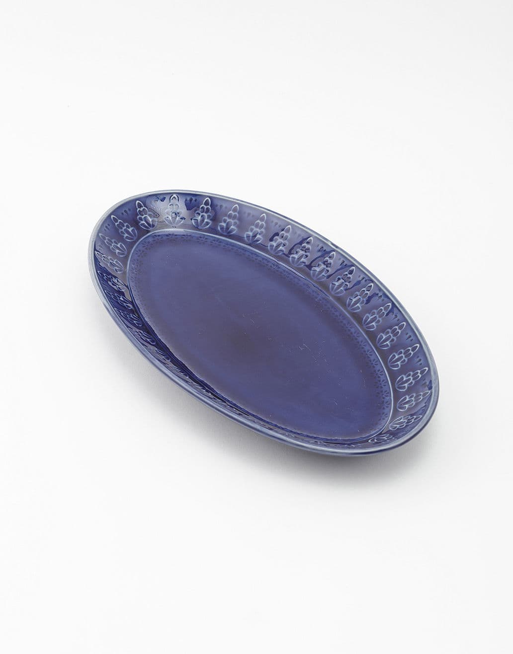 CHENNAI OVAL PLATE - BLUE