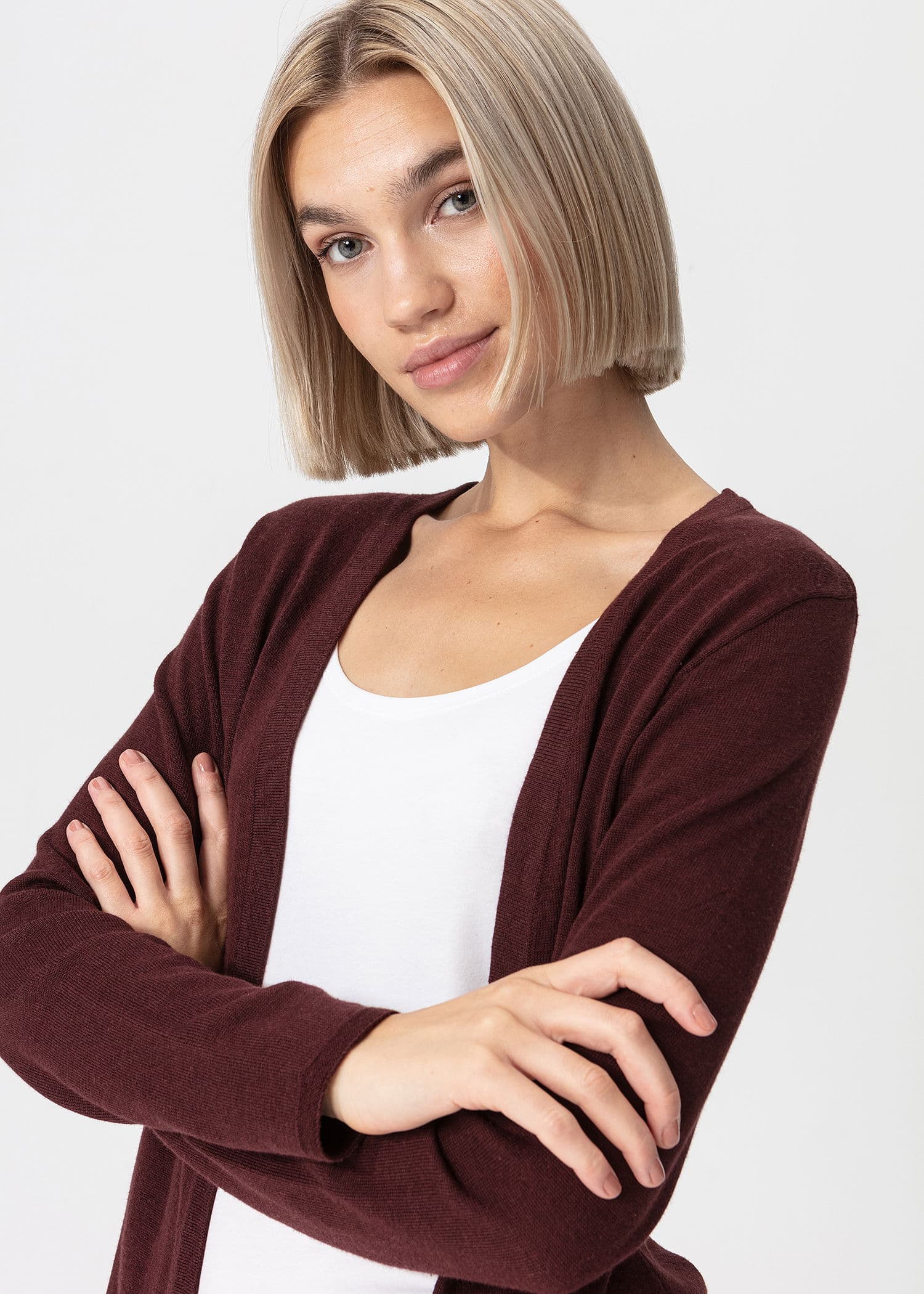 Pernilla Cardigan - BURGUNDY