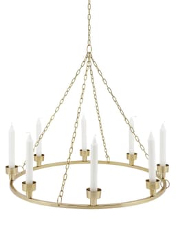 LOTICA CHANDELIER - BRASS