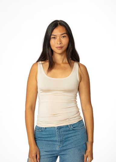 LUNA Elastisk tanktopp - Beige 3 - Indiska