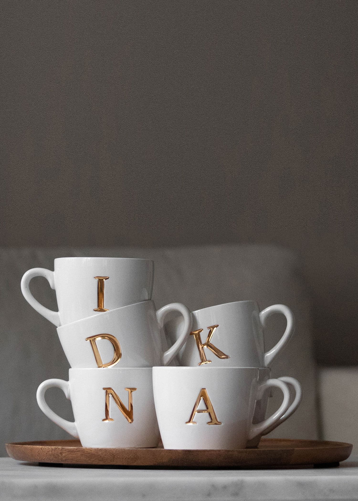 MO5 Mugg med bokstav - M NO - Indiska
