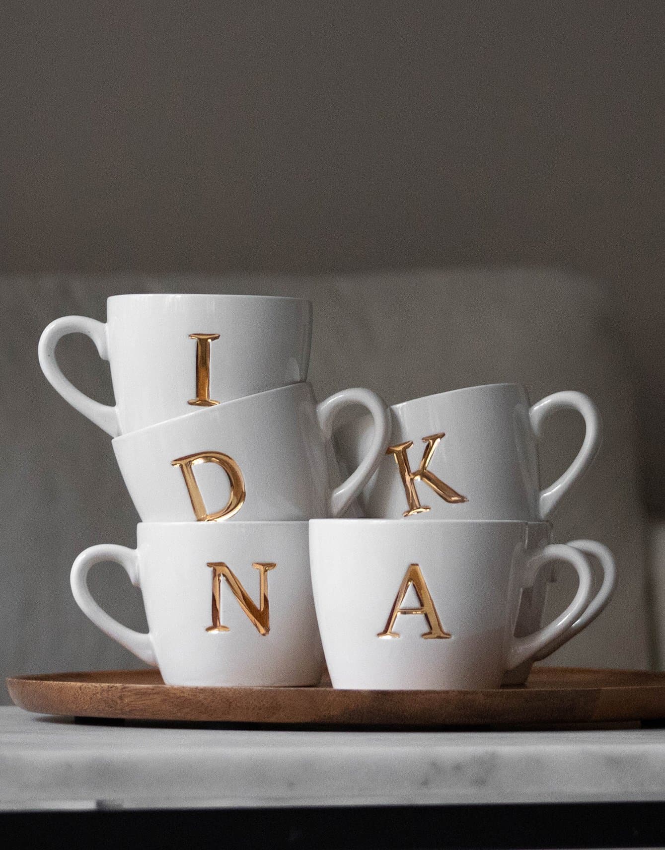 MO2 Mugg med bokstav - S NO - Indiska
