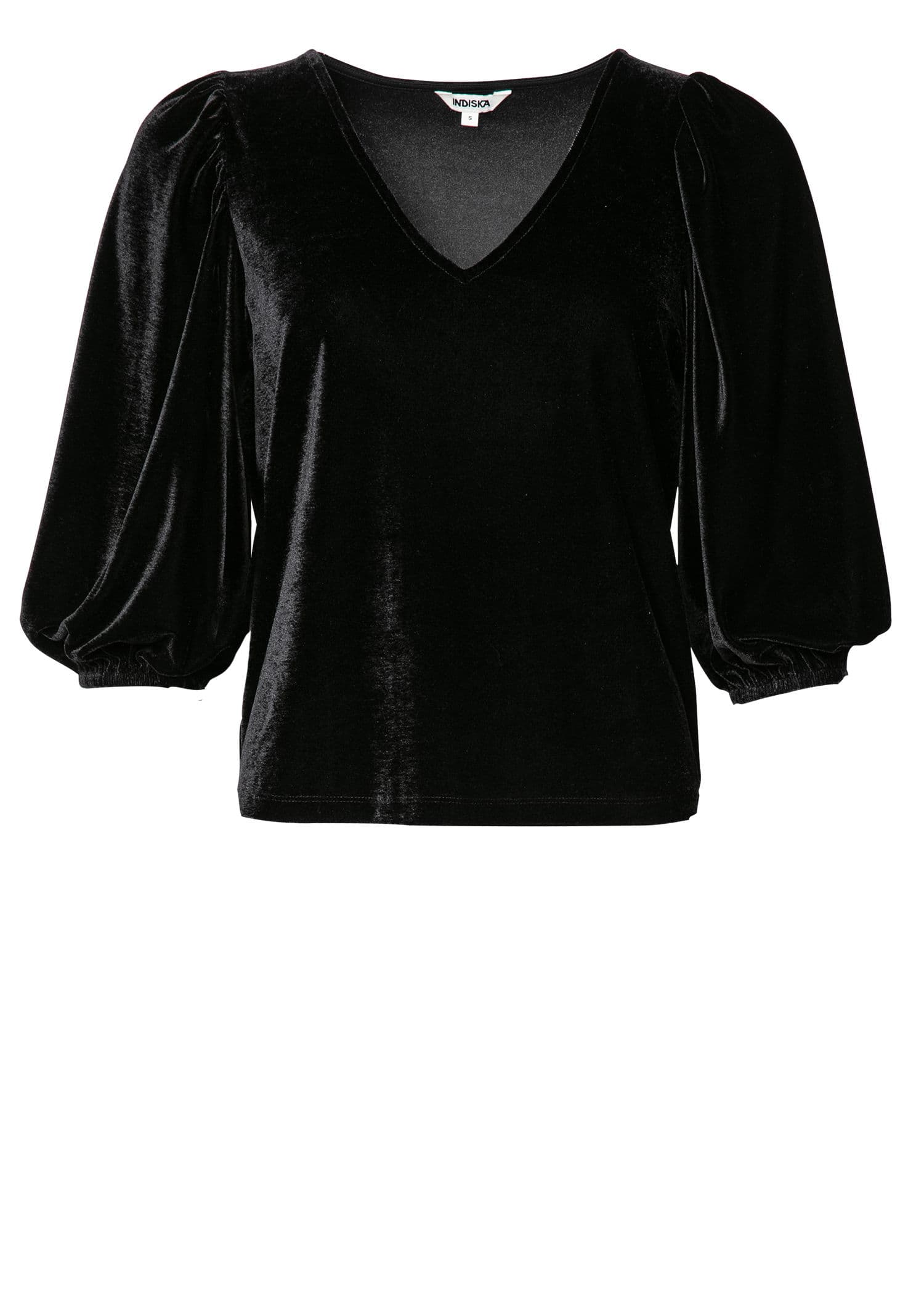 Penny velour top - Black