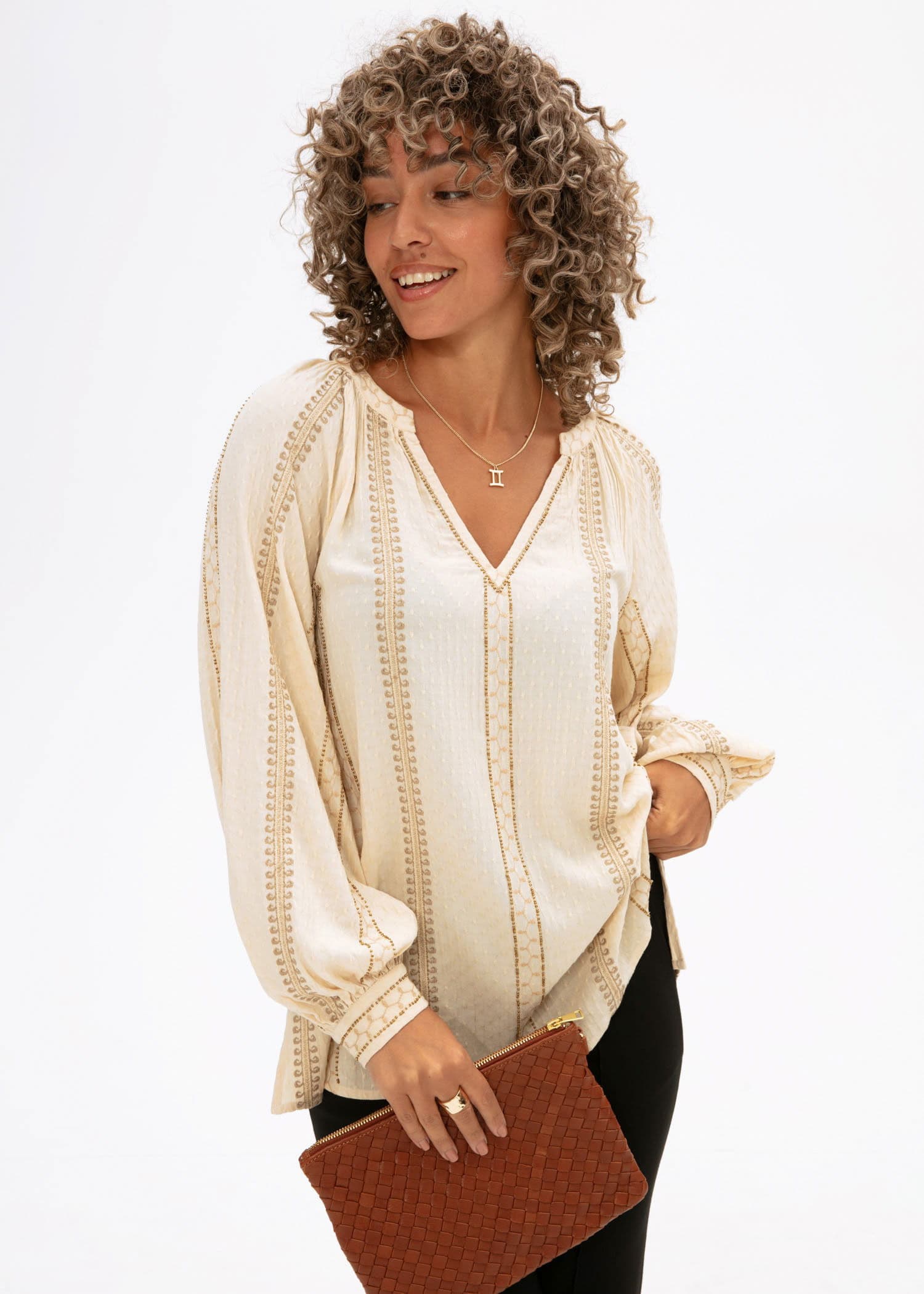 Taytum blouse - BEIGE