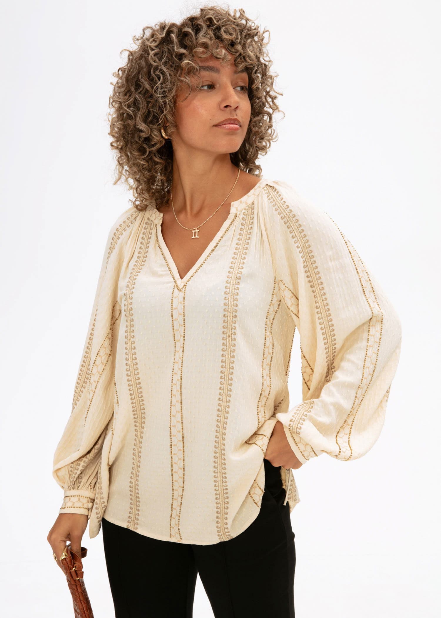 Taytum blouse - BEIGE