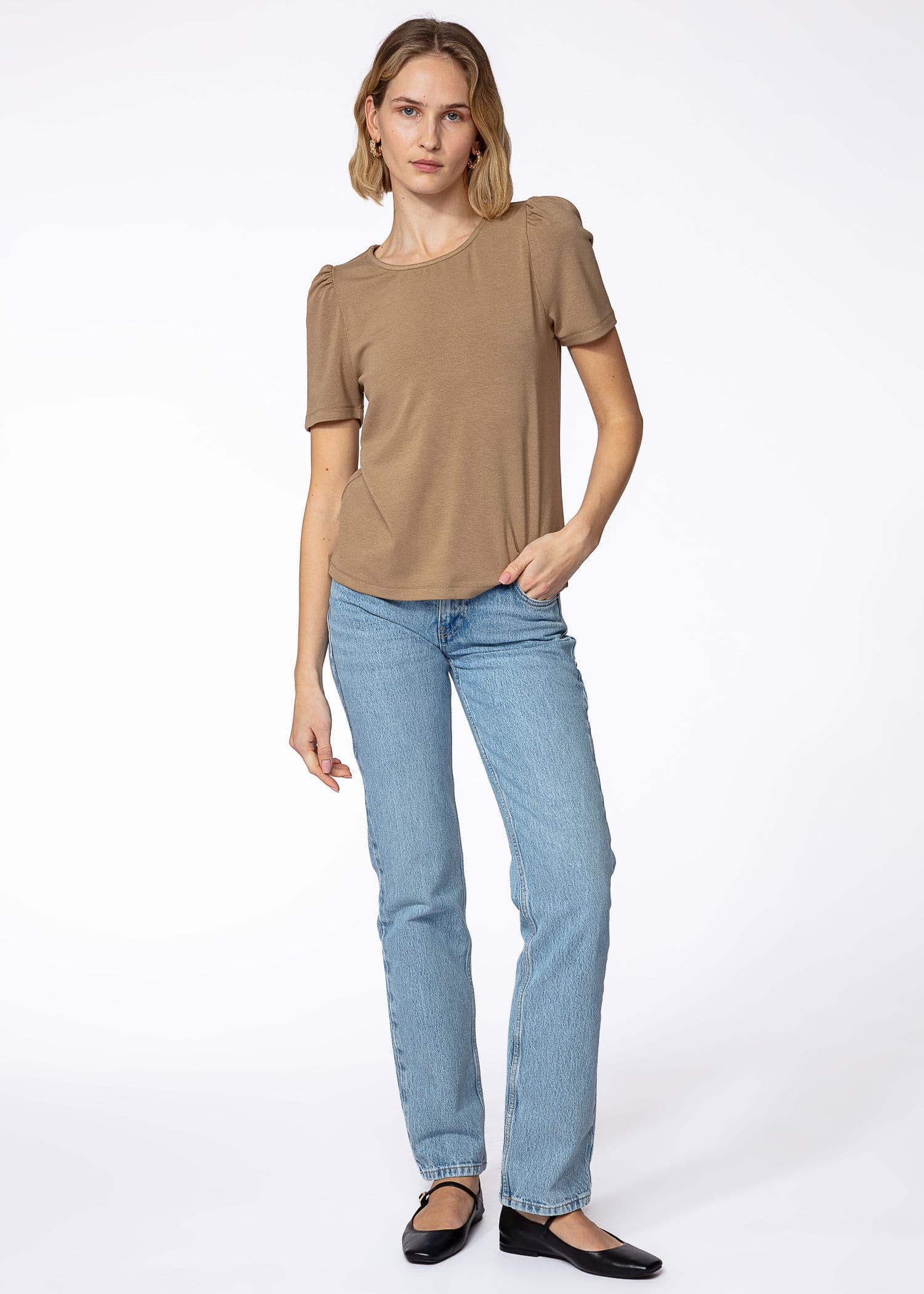 GWEN TOP - BEIGE