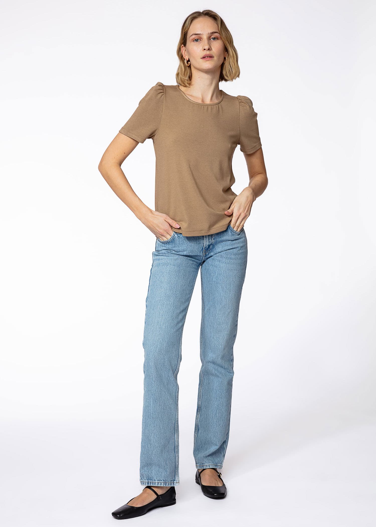 GWEN TOP - BEIGE