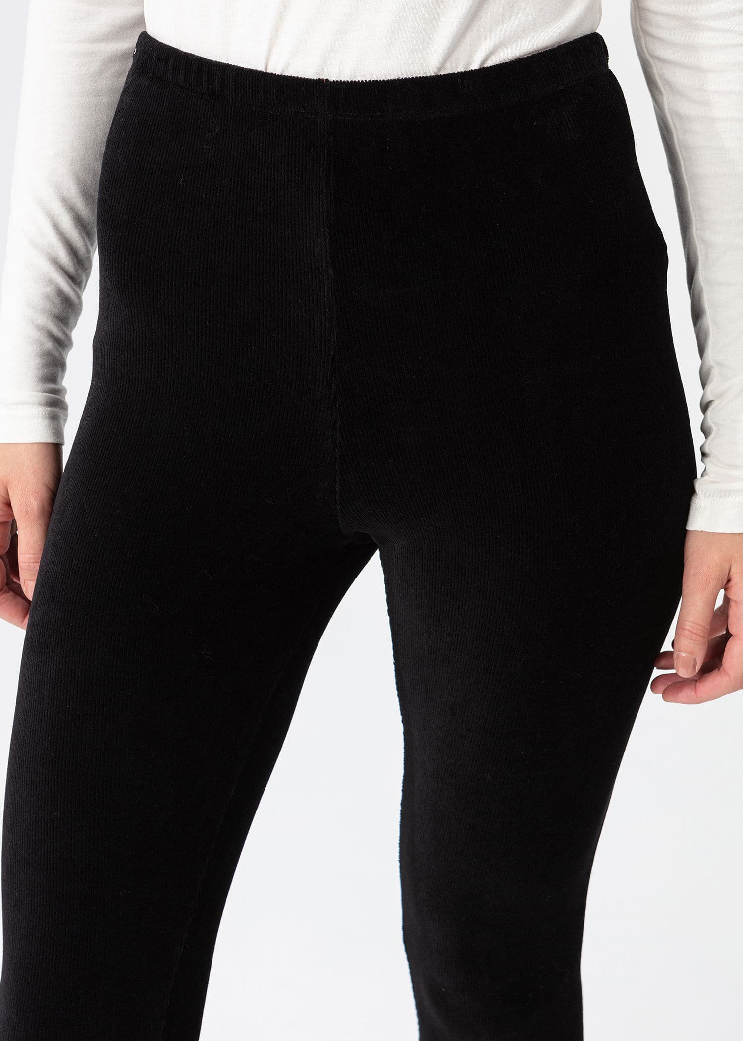 CORD LEGGINGS 212 - Black