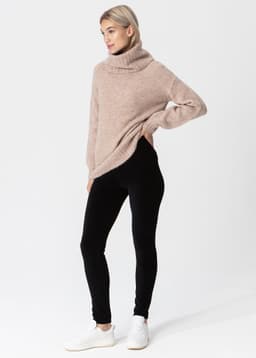 CORD LEGGINGS 212 - Black
