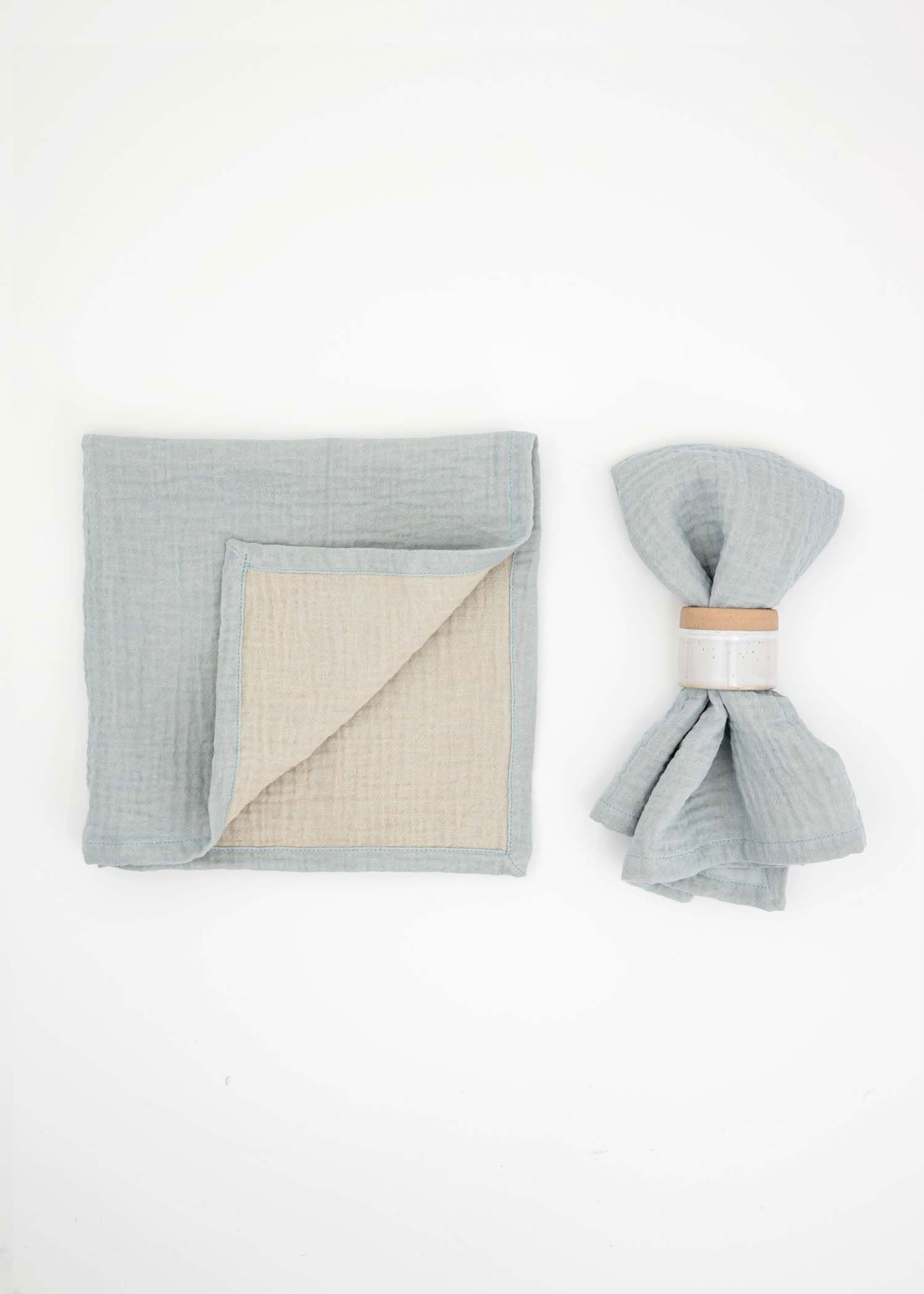 Minni Napkin 2p - DustyblueGrey