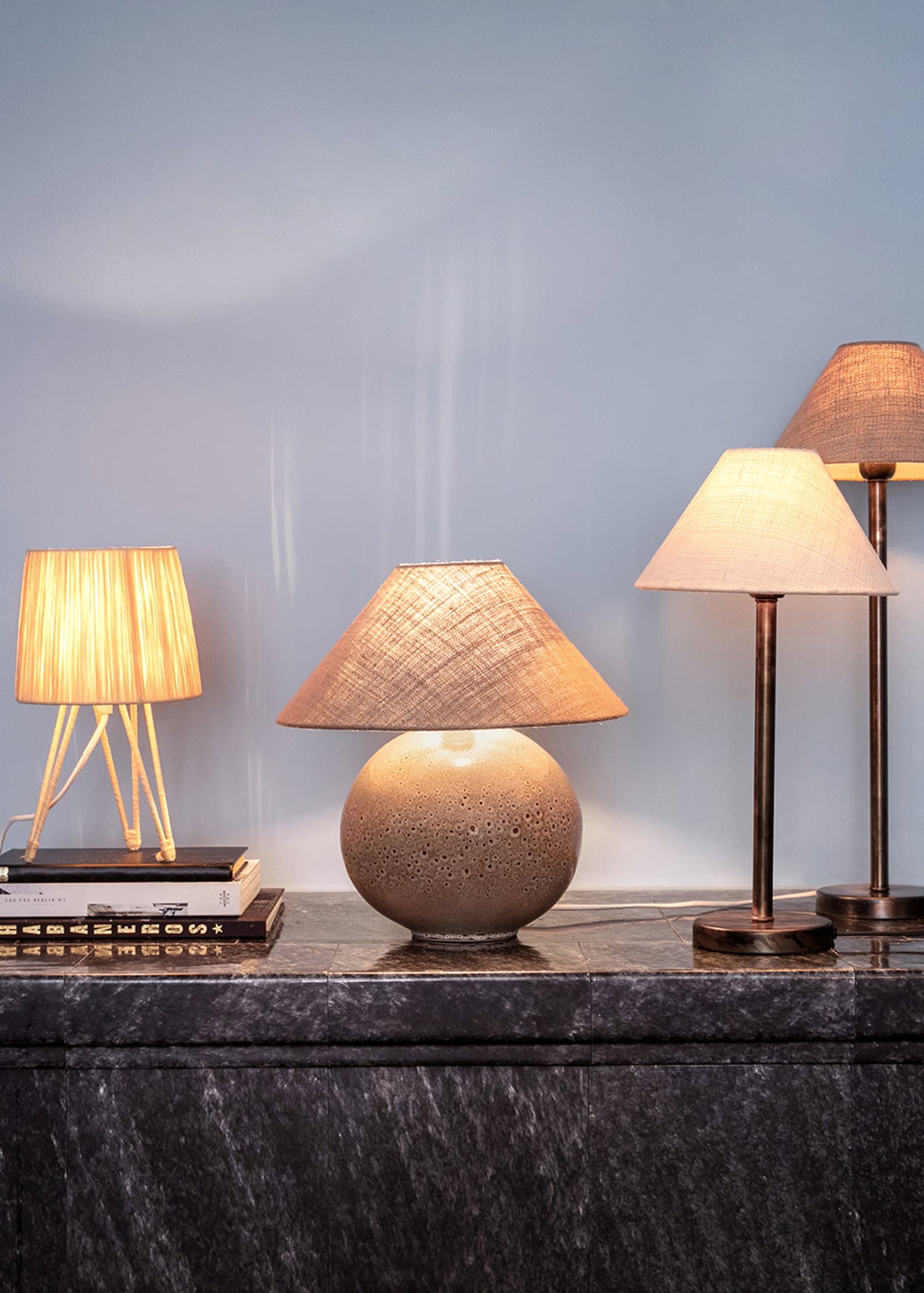 STEN Sten table lamp 51CM - Musta 3 - Indiska