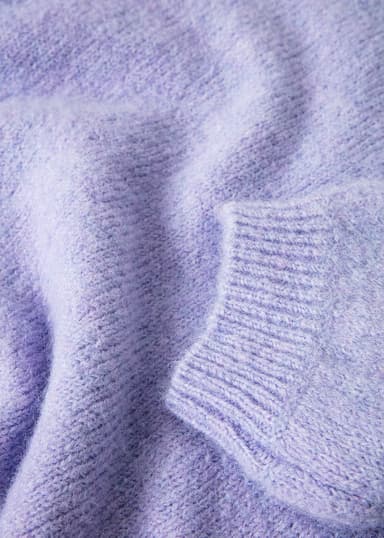 LILI Slätstickad tröja - Lila 4 - Indiska