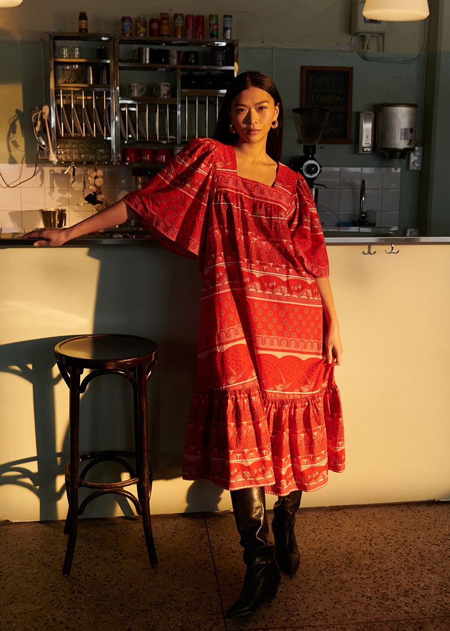 Khalo dress - RED