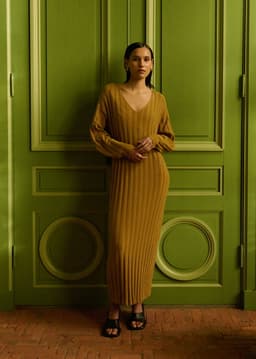 LEILANI DRESS - MUSTARD