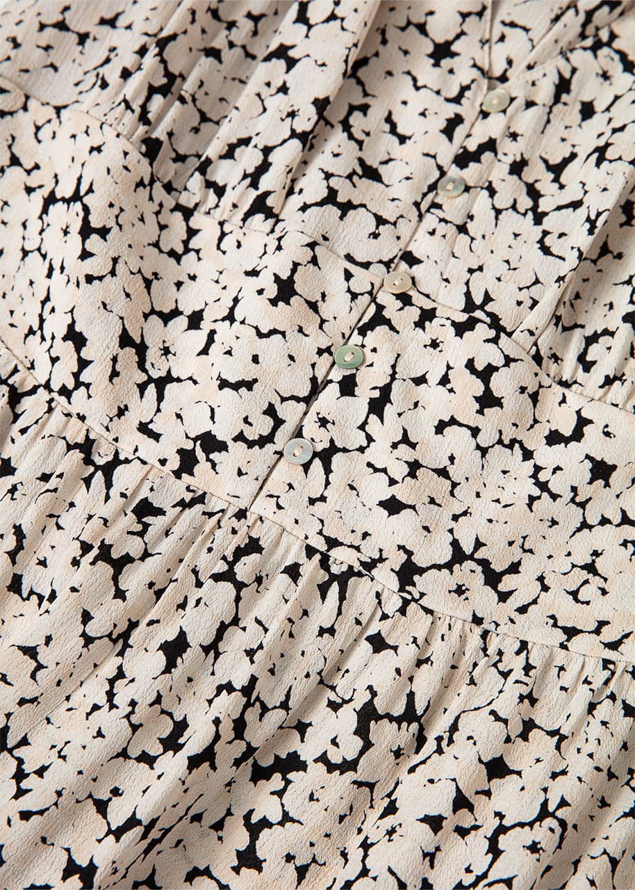ZUDORA LS DRESS - BLACKWHITE