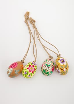 KASHMIR EGG DECO 4P - MULTI