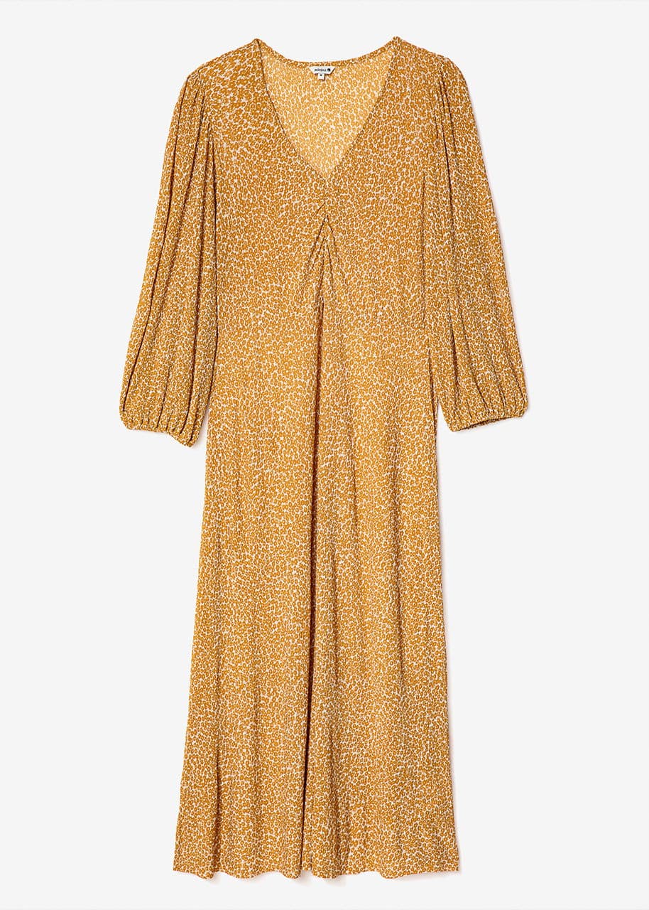 IKA DRESS - BROWN
