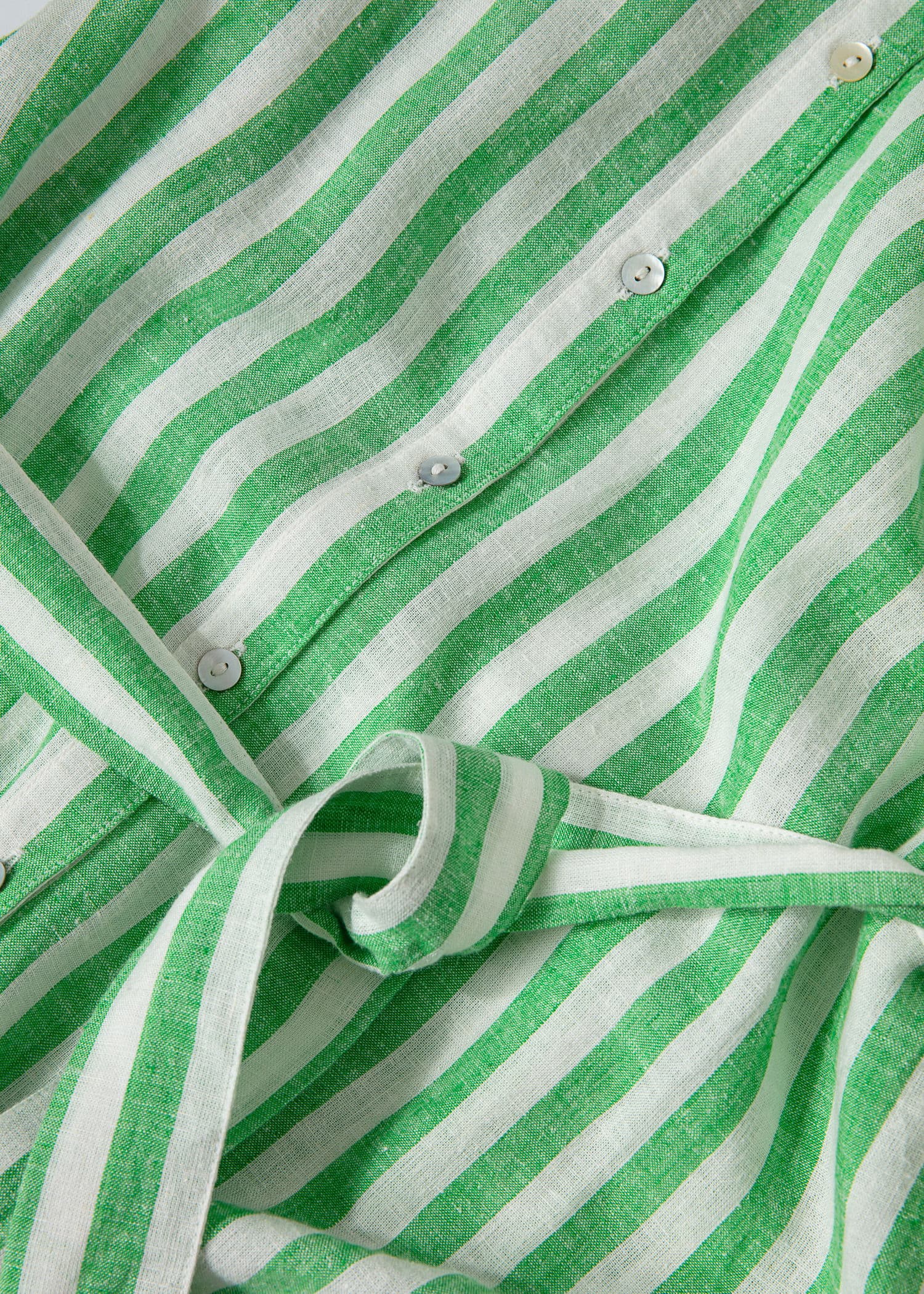 JOHANNA DRESS - GREENWHITE