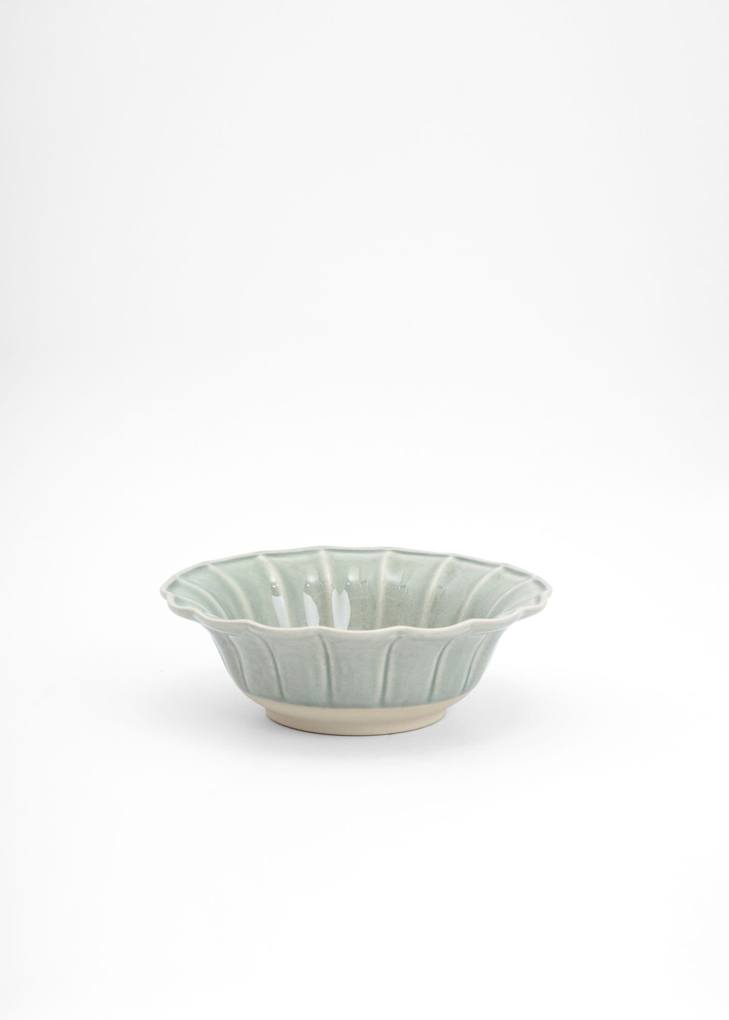 MATHILDA SCALLOP BOWL - DustyBlue