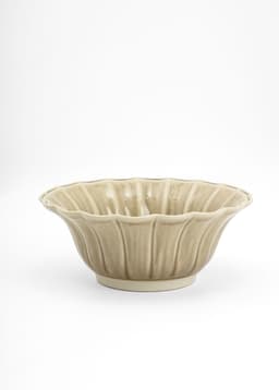 MATHILDA SCALLOP SALAD BOWL - BEIGE