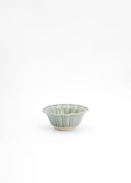 MATHILDA SCALLOP SMALL BOWL - DustyBlue