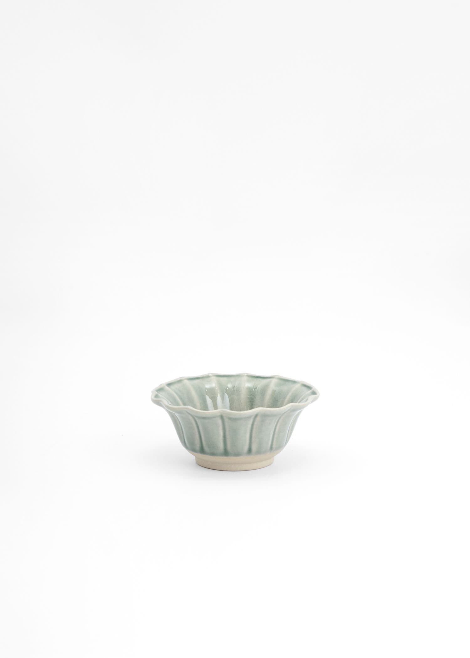 MATHILDA SCALLOP SMALL BOWL - DustyBlue